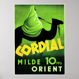 Póster CORDIAL MILDE ORIENT Middle East Vintage Travel