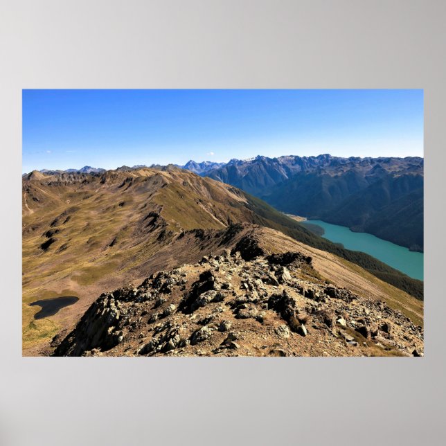 Póster Cordillera de St. Arnaud (Frente)