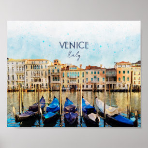 Póster Cordillera de VENEZIA - Italia: recuerdo de viajes