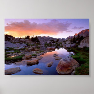 Póster Cordillera del Río Eólico, Wyoming