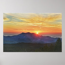 Póster Cordillera frontal al amanecer, Colorado