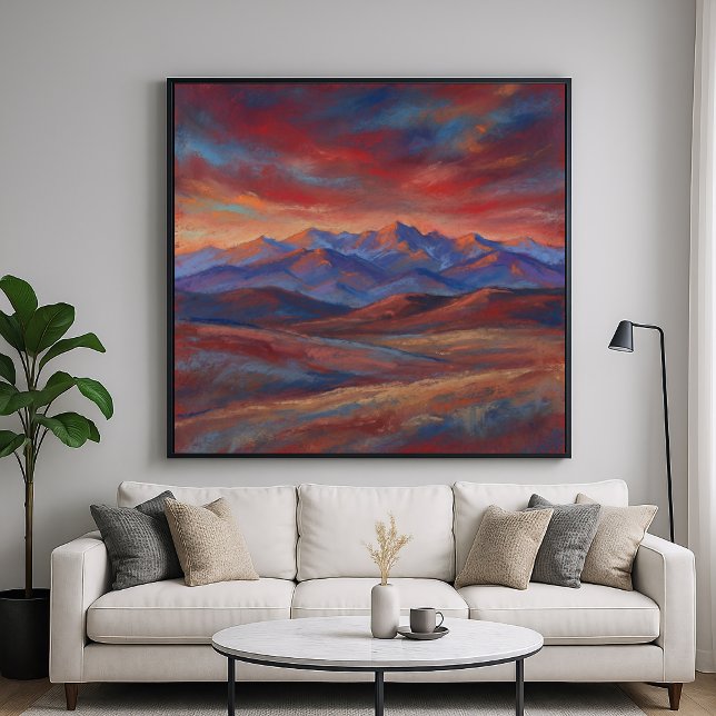 Póster Cordillera Pastel - Estilo Impresionista (Subido por el creador)
