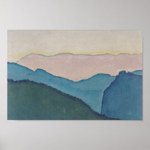 Póster Cordilleras de Koloman Moser-