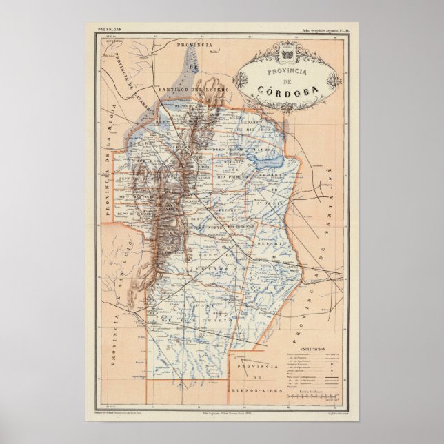 Póster Córdoba, Argentina (Frente)