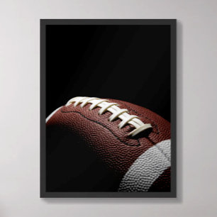 Póster Cordones Oscuros Dramáticos de Fútbol Primer Plano