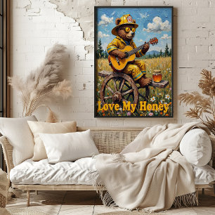 Póster Cordones rurales: atasco de ruedas del oso