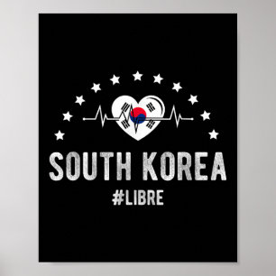 Póster Corea del Sur #libre Orgullo Corea del Sur Patriot