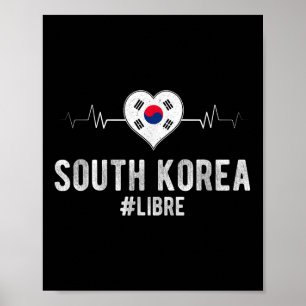 Póster Corea del Sur #libre Orgullo de Corea del Sur Patr