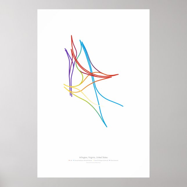 Póster Coreografía de intercambio: Arlington, VA, EE.UU. (Frente)