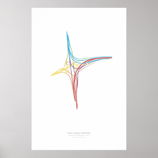 Póster Coreografía de intercambio: Atlanta, GA, EE. UU. (Frente)