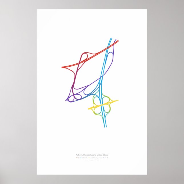 Póster Coreografía de Intercambio: Auburn, MA, EE. UU. (Frente)