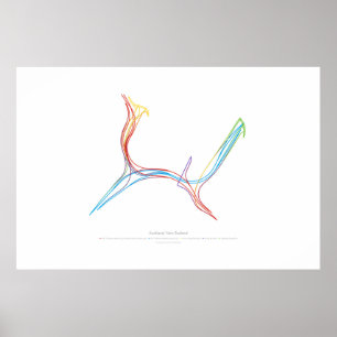 Póster Coreografía de intercambio: Auckland, Nueva Zeland