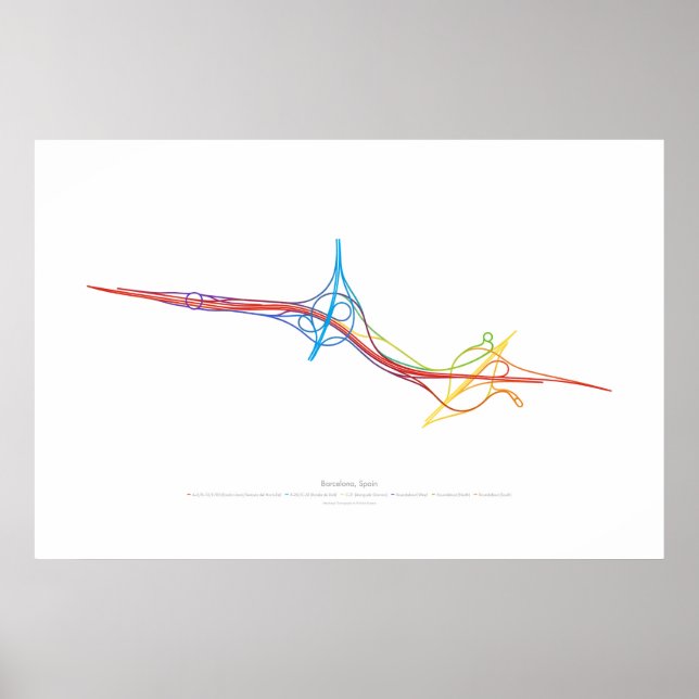 Póster Coreografía de intercambio: Barcelona, España 2 (Frente)