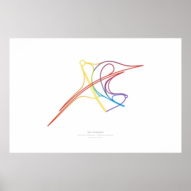 Póster Coreografía de intercambio: Berna, Suiza (Frente)