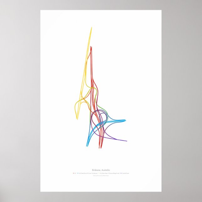 Póster Coreografía de intercambio: Brisbane, Australia (Frente)