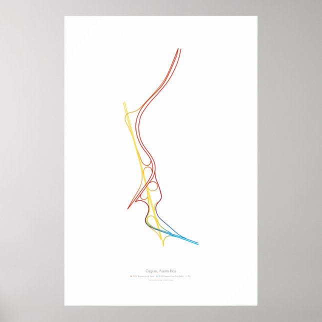 Póster Coreografía de intercambio: Caguas, Puerto Rico (Frente)