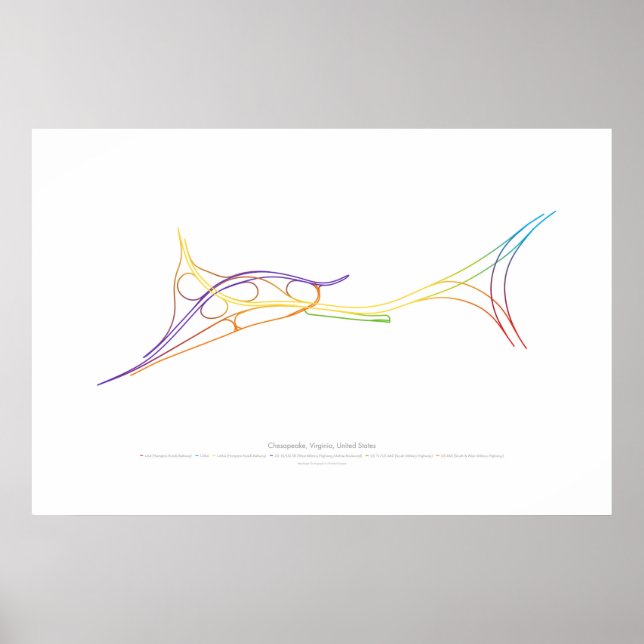 Póster Coreografía de intercambio: Chesapeake, VA, EE. UU (Frente)