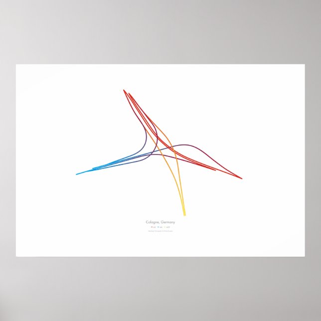 Póster Coreografía de intercambio: Colonia, Alemania (Frente)