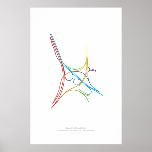 Póster Coreografía de intercambio: Dubái, Emiratos Árabes (Frente)