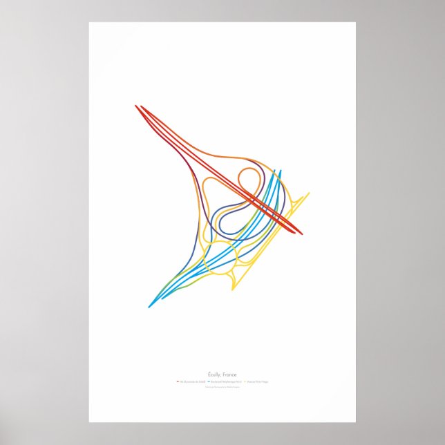 Póster Coreografía de intercambio: Écully, Francia (Frente)