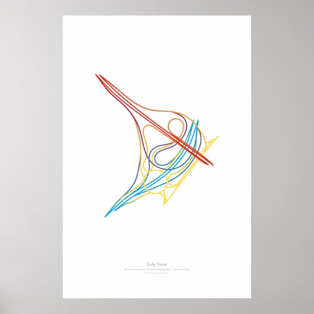 Póster Coreografía de intercambio: Écully, Francia (Frente)