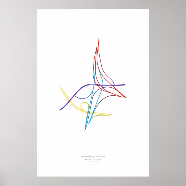 Póster Coreografía de intercambio: Johannesburgo, S. Áfri (Frente)