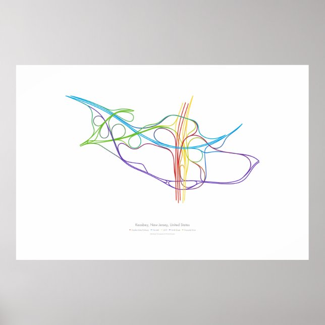 Póster Coreografía de intercambio: Keasbey, NJ, US v2 (Frente)