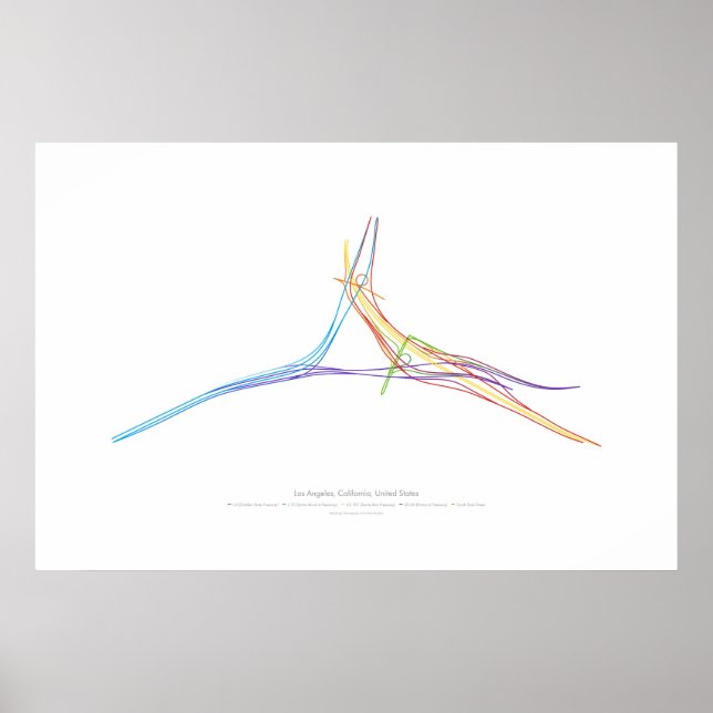 Póster Coreografía de intercambio: Los Ángeles, CA, EE. U (Frente)