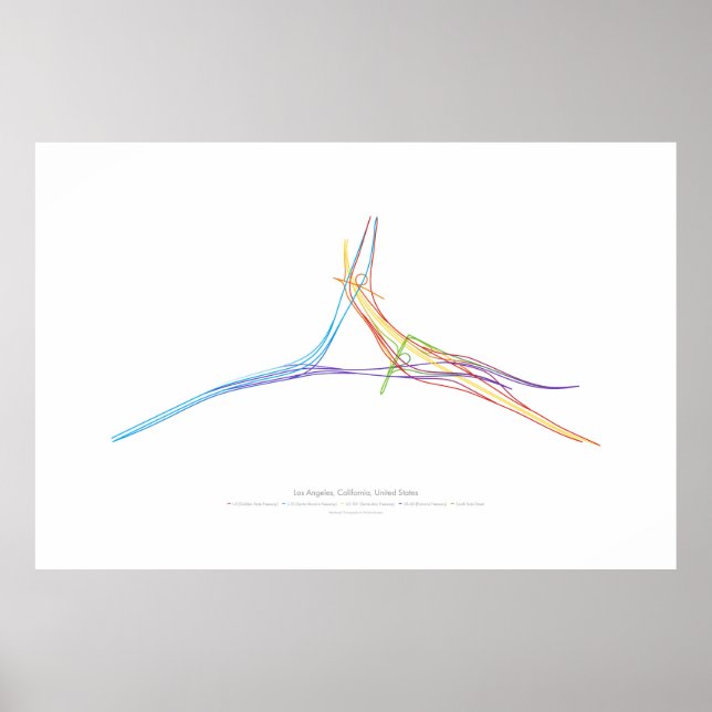 Póster Coreografía de intercambio: Los Ángeles, CA, EE.UU (Frente)