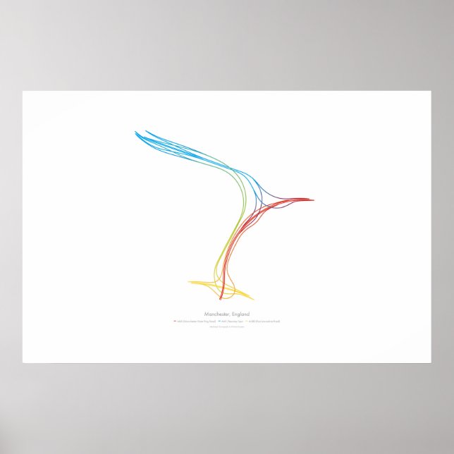 Póster Coreografía de intercambio: Mánchester, Inglaterra (Frente)