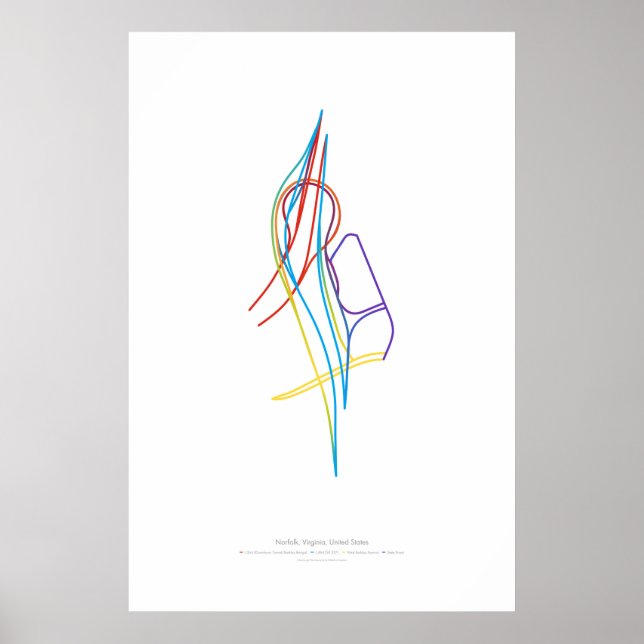 Póster Coreografía de intercambio: Norfolk, VA, US 1 (Frente)