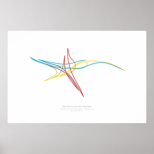 Póster Coreografía de intercambio: Nueva York, NY, EE. UU (Frente)