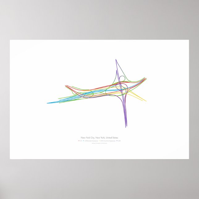 Póster Coreografía de intercambio: Nueva York, NY, EE. UU (Frente)