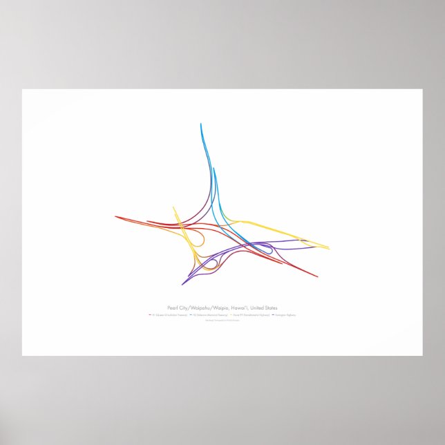 Póster Coreografía de intercambio: Pearl City HI, EE. UU. (Frente)