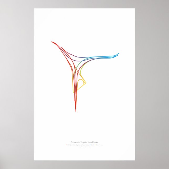 Póster Coreografía de intercambio: Portsmouth, VA, EE. UU (Frente)