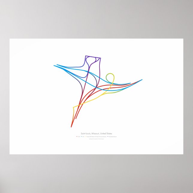 Póster Coreografía de intercambio: San Luis, MO, EE. UU. (Frente)