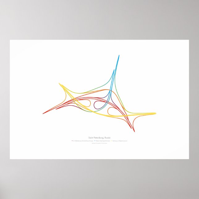 Póster Coreografía de intercambio: San Petersburgo, Rusia (Frente)