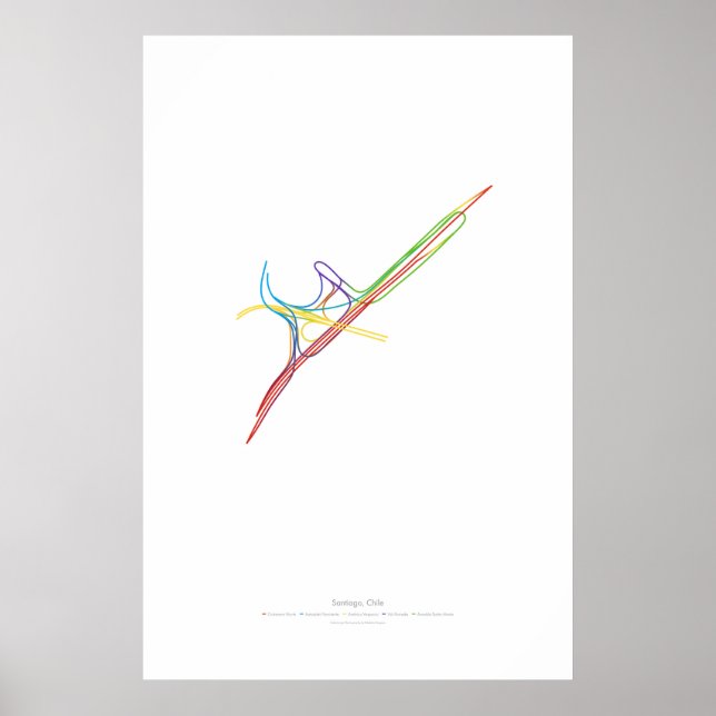 Póster Coreografía de intercambio: Santiago, Chile (Frente)