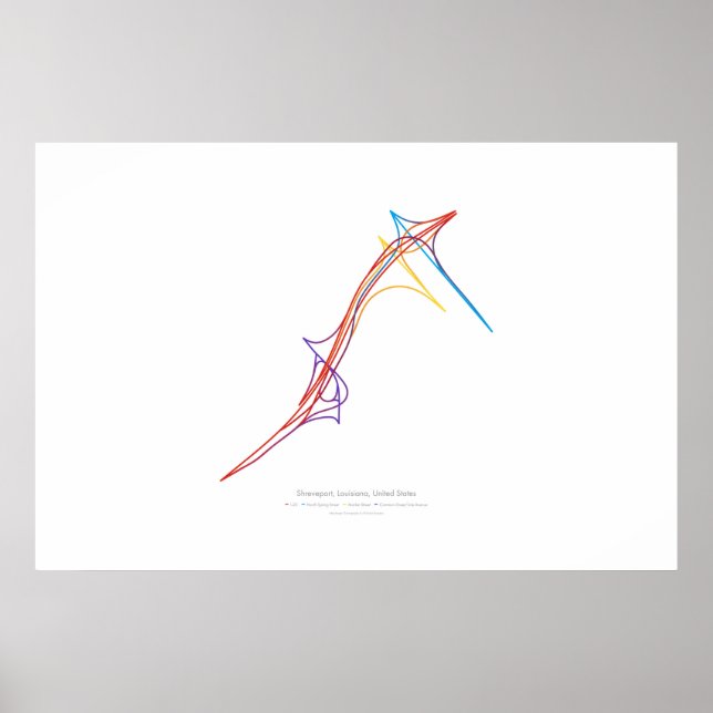 Póster Coreografía de intercambio: Shreveport, LA, EE. UU (Frente)