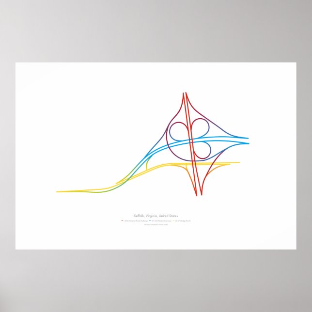 Póster Coreografía de intercambio: Suffolk, VA, EE.UU. (Frente)