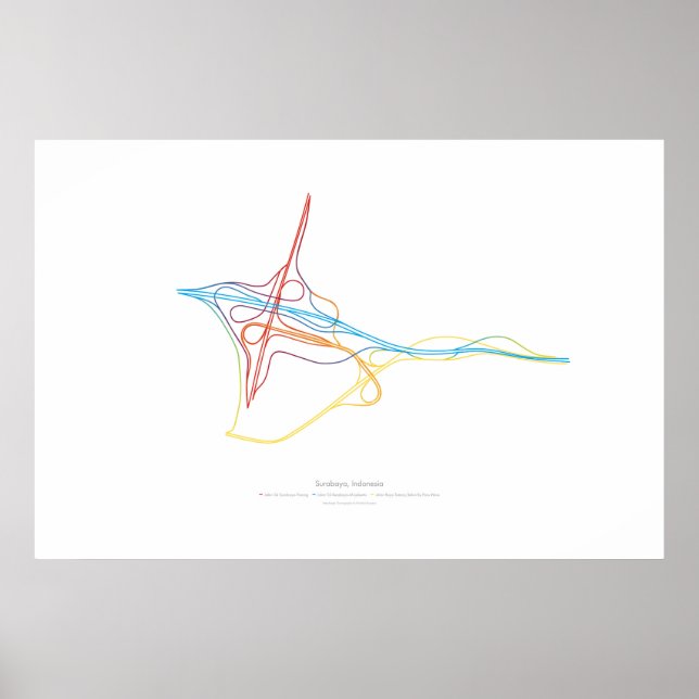 Póster Coreografía de intercambio: Surabaya, Indonesia (Frente)