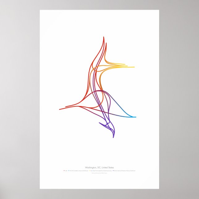 Póster Coreografía de intercambio: Washington, DC, EE. UU (Frente)