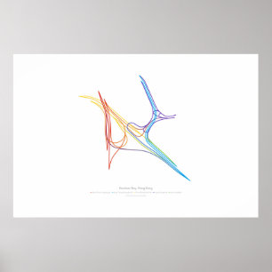 Póster Coreografía del intercambio: Bahía de Kowloon,