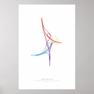 Póster Coreografía del intercambio: Calgary, AB, CA