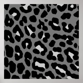 Póster Corey Tiger 80s Patrón de Leopardo Retro