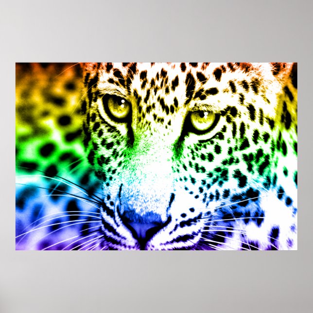 Póster Corey Tiger 80s Retro Leopardo (Frente)