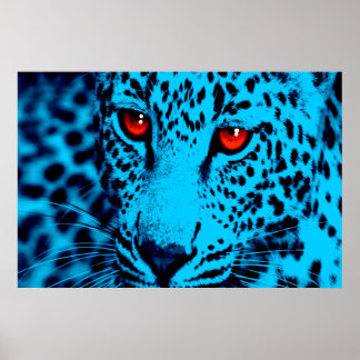 Póster Corey Tiger 80s Retro Leopardo
