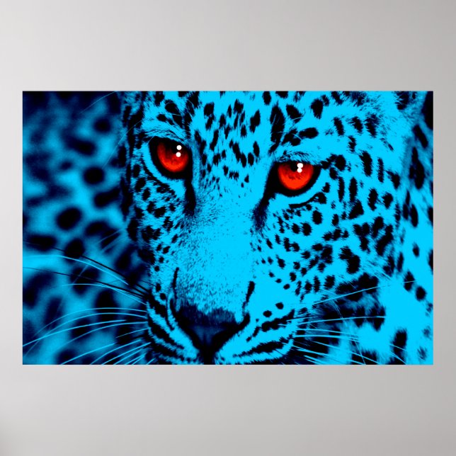 Póster Corey Tiger 80s Retro Leopardo (Frente)