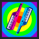 Póster Corey Tiger 80s sintetizador retro vintage<br><div class="desc">Sólo uno de los muchos diseños disponibles en una amplia gama de productos de calidad. Buscar elementos por color Otros diseños de tigres de Corey</div>