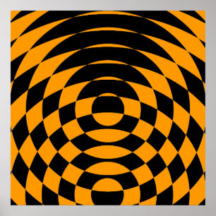Póster Corey Tiger 80's Vintage Op Art